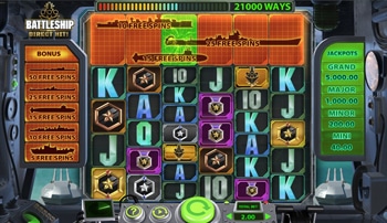 battleship direct hit video slot gameplay
